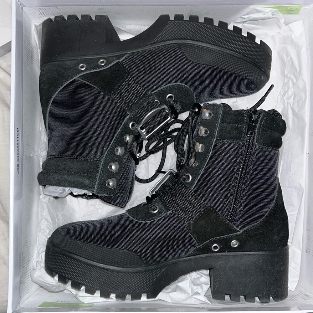 Steve Madden Nayra Black Women Size 7 Boots